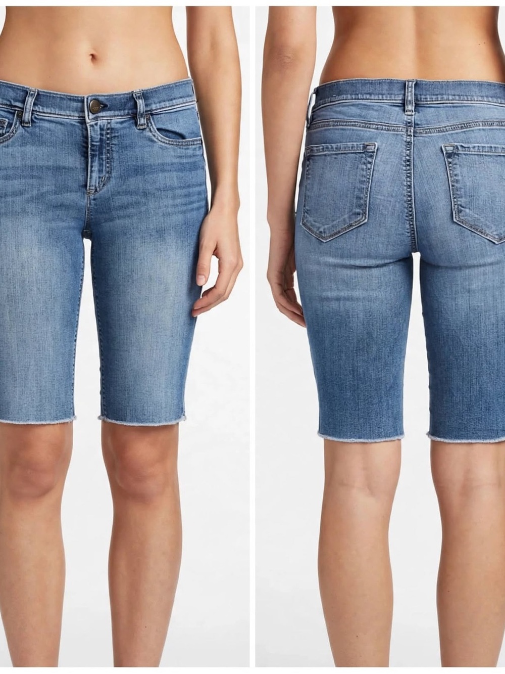 Ann Taylor LOFT Denim Bicycle Shorts - Size 10